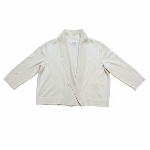 Calvin Klein | Cream Open Front Cardigan | Small